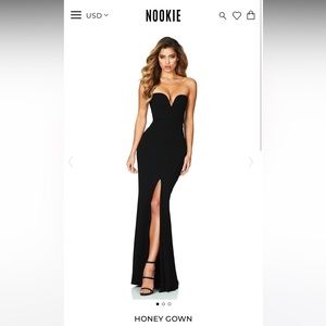Nookie Honey Gown on Black